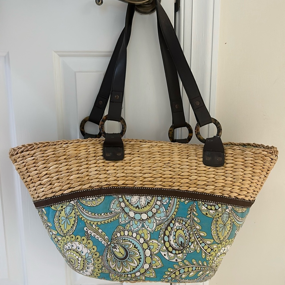 Vera Bradley vintage beach tote